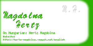 magdolna hertz business card